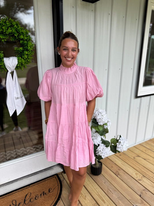 Peplum Pink Dress