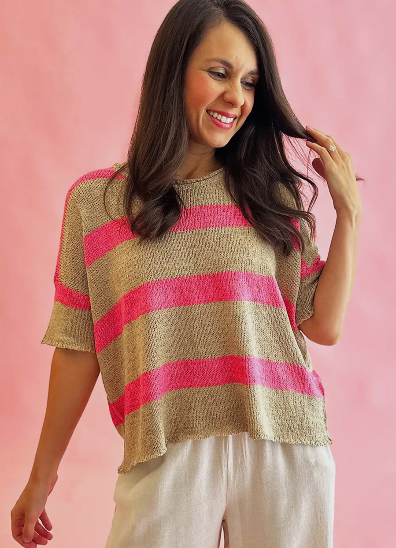 Cute As Can Be Stripe Top