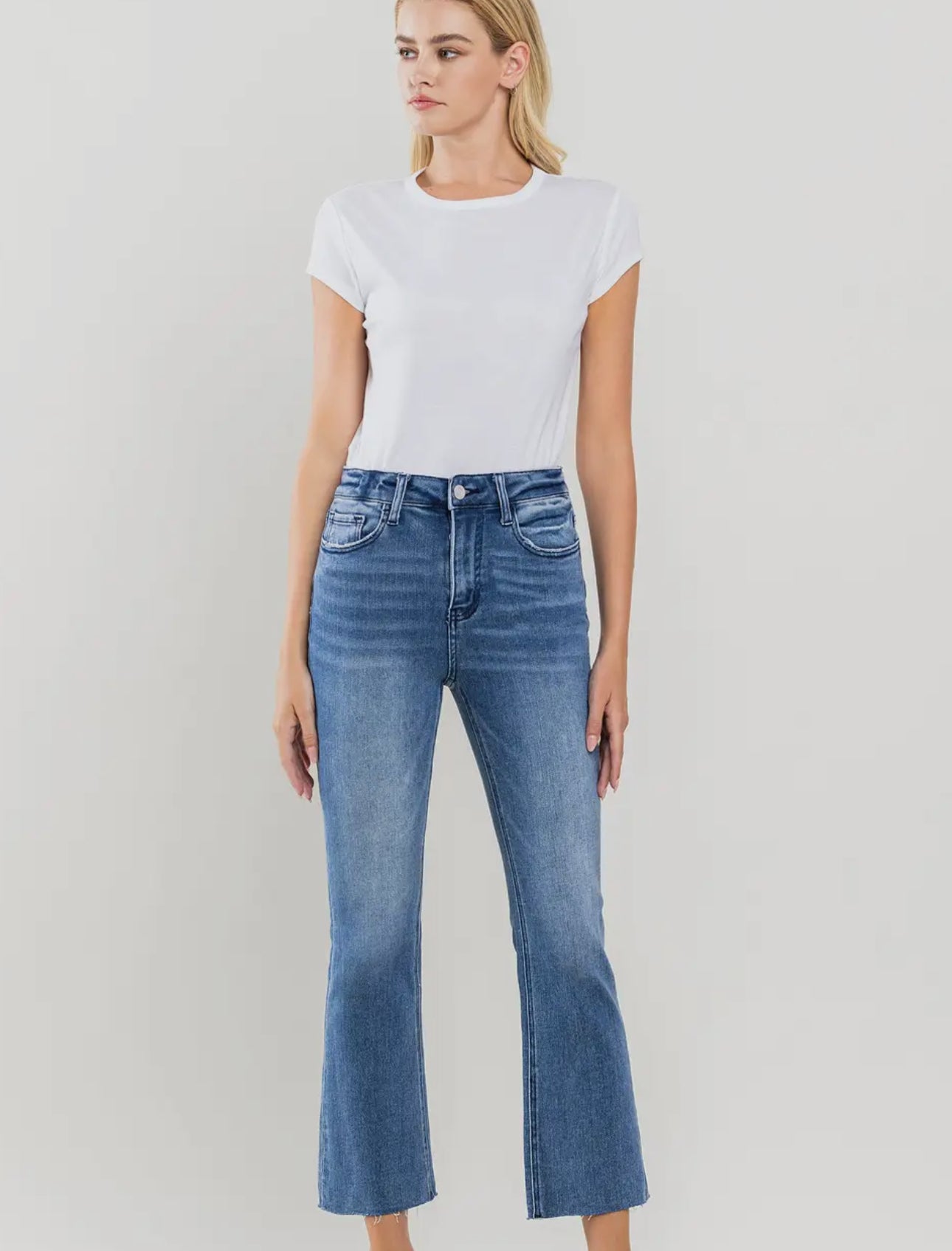 High Rise Kick Flare Jeans