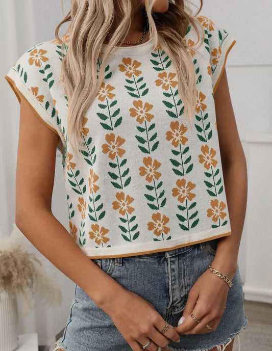 You Make Me Happy Floral Top
