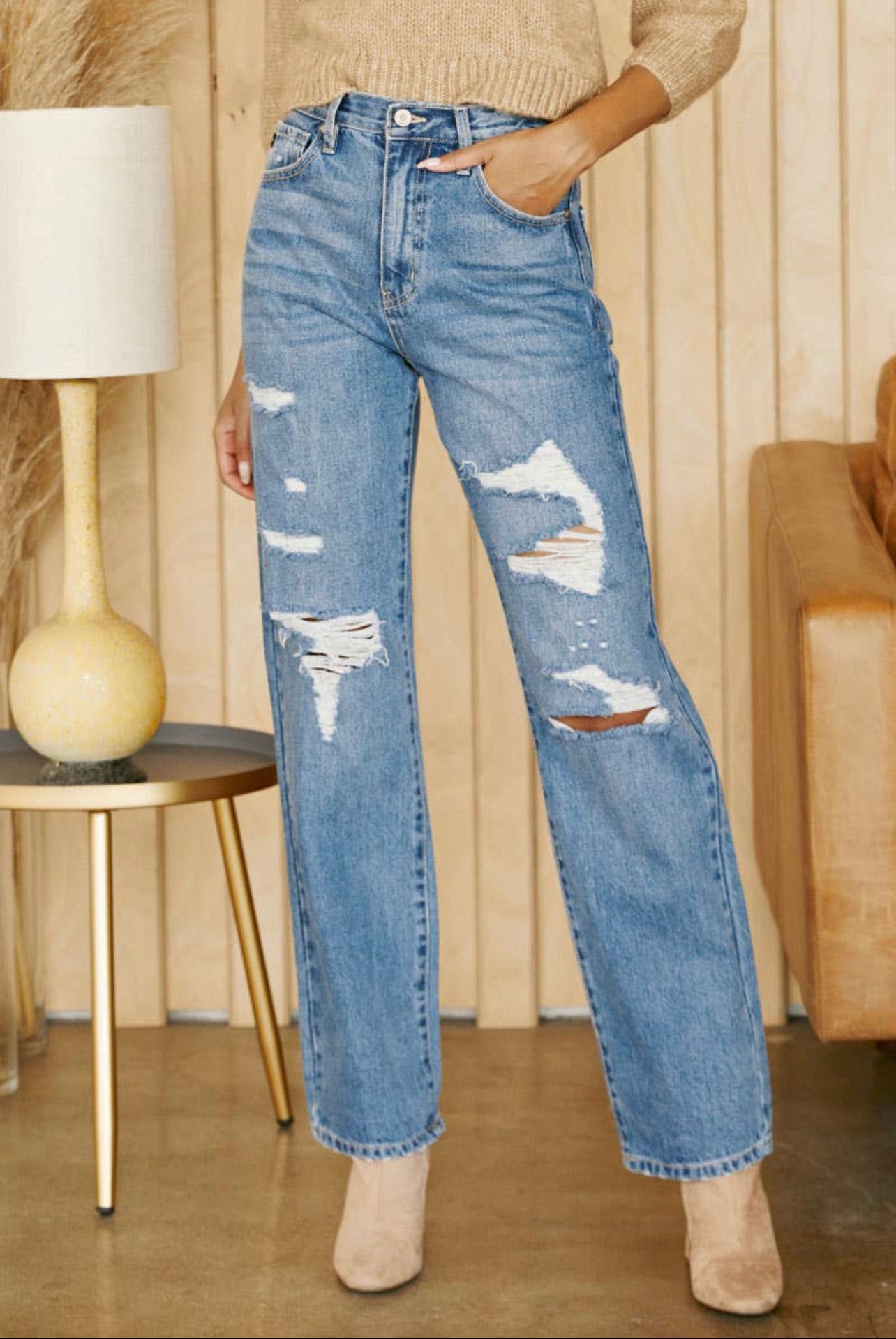 ABBY Straight Leg Jeans